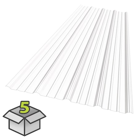 Sunsky 9 - 38 in. x 6 ft. Polycarbonate Roof Panel in Clear, 5PK 401028